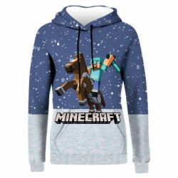 Жіноче 3D худі Зимовий Майнкрафт