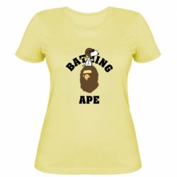 Женская футболка A bathing ape peanuts - PrintSalon