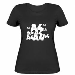 Женская футболка A4 Pattern - PrintSalon