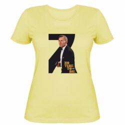 Женская футболка Агент 007 Не Время Умирать - PrintSalon