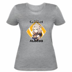 Жіноча футболка Albedo Genshin Impact - PrintSalon