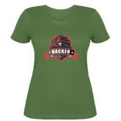 Жіноча футболка Anonymous Hacker - PrintSalon