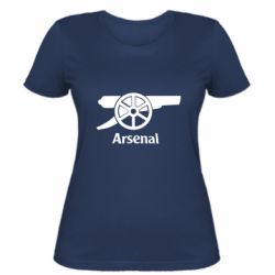Женская футболка Arsenal simple logo - PrintSalon