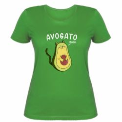 Женская футболка Avogato Cat - PrintSalon