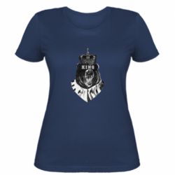 Женская футболка Bear King - PrintSalon