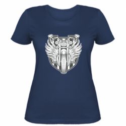 Женская футболка Bike Shield Art - PrintSalon