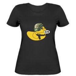 Женская футболка Боевая утка - PrintSalon