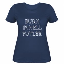 Женская футболка Born in Hell Putin - PrintSalon