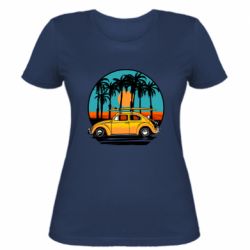 Женская футболка Car and sunset - PrintSalon