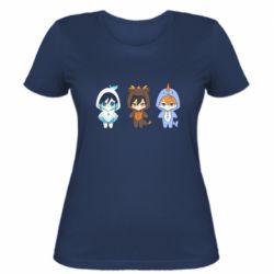 Жіноча футболка Чжун, Венті і Тортик - PrintSalon