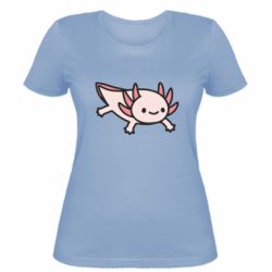 Женская футболка Cute axolotl