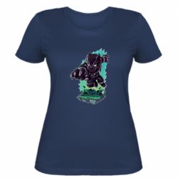 Женская футболка Cute Black panther - PrintSalon