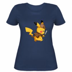 Женская футболка Cute Detective Pikachu - PrintSalon