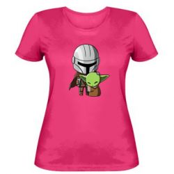 Женская футболка Din Djarin And The Child - PrintSalon