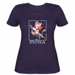 Женская футболка Diona Genshin Impact