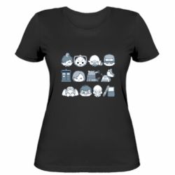 Женская футболка Doctor who icons - PrintSalon