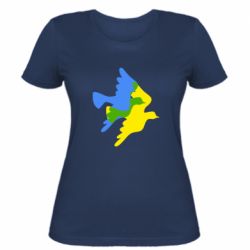 Женская футболка Dove flag of Ukraine - PrintSalon