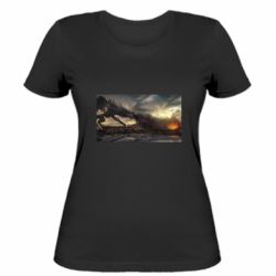 Жіноча футболка Дракон арт - PrintSalon