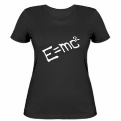 Женская футболка E=mc2 - PrintSalon