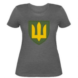 Женская футболка Емблема сухопутних військ України ЗСУ