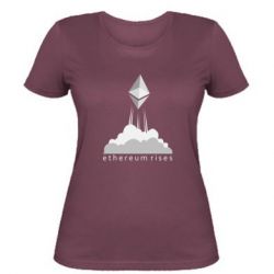 Женская футболка Ethereum Rises - PrintSalon