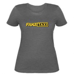 Женская футболка Fake taxi logo 2 - PrintSalon