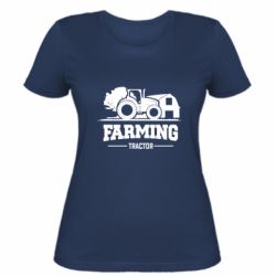 Женская футболка Farming Tractor - PrintSalon