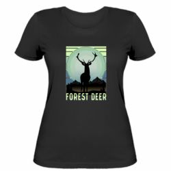 Женская футболка Forest deer - PrintSalon