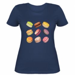 Женская футболка Французский макарун - PrintSalon