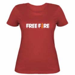 Жіноча футболка Free Fire logo - PrintSalon