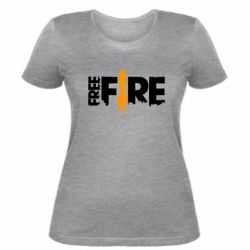 Жіноча футболка Free Fire vertical logo - PrintSalon