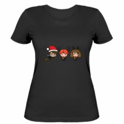 Жіноча футболка Гаррі Поттер та друзі новорічні - PrintSalon