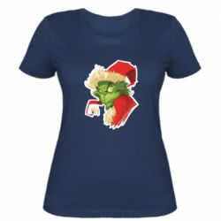 Жіноча футболка Грінч портрет - PrintSalon