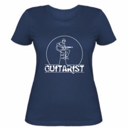Женская футболка Guitar player. - PrintSalon