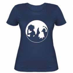 Женская футболка Гун и Киллуа Инь Янь - PrintSalon