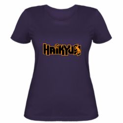 Женская футболка Haikyuu Logo-PrintSalon Женская футболка Haikyuu Logo