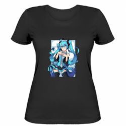 Женская футболка Hatsune Miku art - PrintSalon