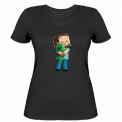 Женская футболка Heroes from Minecraft