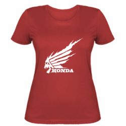Женская футболка Honda skull - PrintSalon