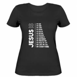 Женская футболка Jesus is - PrintSalon