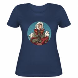 Женская футболка Jiraiya circle art