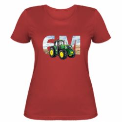 Женская футболка John Deer 6M - PrintSalon