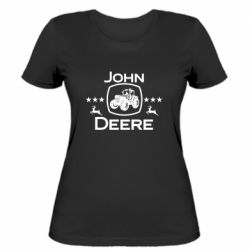 Женская футболка John Deere and tractor fanArt - PrintSalon