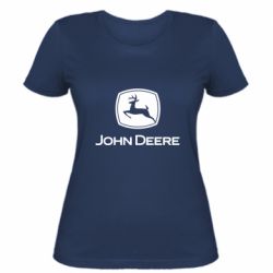 Жіноча футболка John Deere color logo - PrintSalon