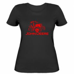 Жіноча футболка John Deere Logo, Tractor - PrintSalon