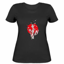 Жіноча футболка katana in sakura - PrintSalon