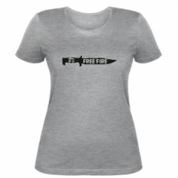 Жіноча футболка Knife Free fire - PrintSalon