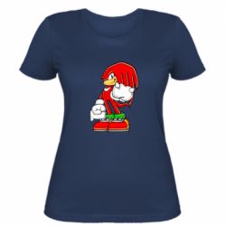 Женская футболка Knuckles the Echidna - PrintSalon