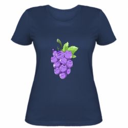 Женская футболка Кот-виноград - PrintSalon