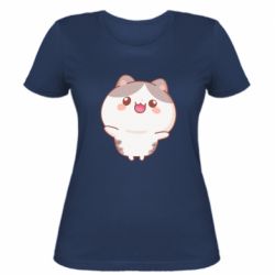 Женская футболка Котик обнимает тебя - PrintSalon